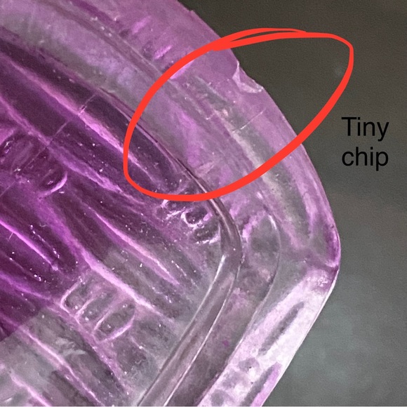 Vintage Zabkowice Glass Magenta Pink Bunny Rabbit Candy Dish - Picture 16 of 16